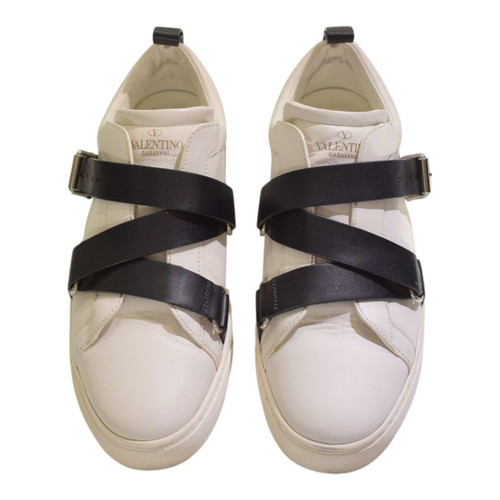 Valentino Garavani Rockstud leather sneakers EU 38 white black