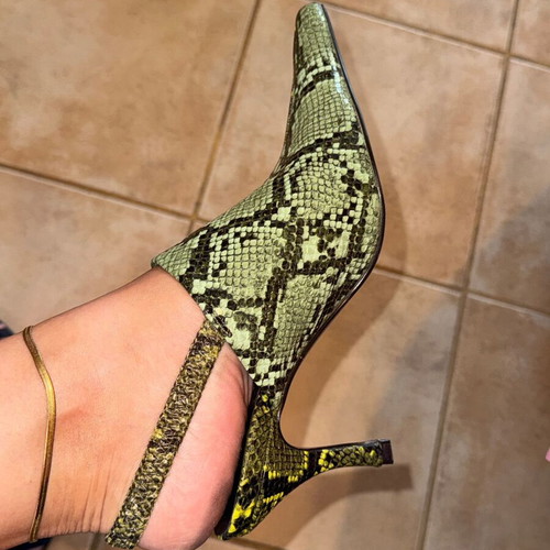 Sfera mules snake print size 39 like new