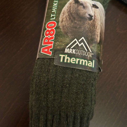 Men's wool thermal warm socks A-Style green new