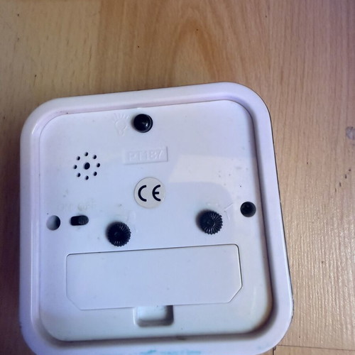 Clock with battery used, alarm included, excellent condition