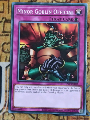 Minor Goblin Official κάρτα Yu-Gi-Oh! σαν καινούργιο