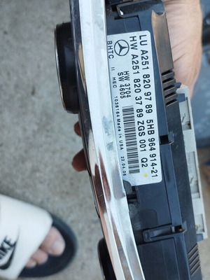 Χειριστήριο κλιματισμού Mercedes ML GL R μεταχειρισμένο