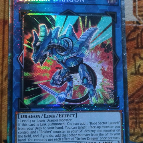 Striker Dragon Yu-Gi-Oh! card like new, RA01 collection