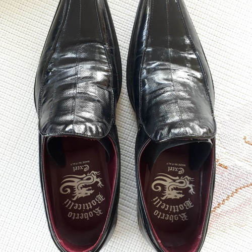 Roberto Botticelli leather shoes black No 41 lightly used