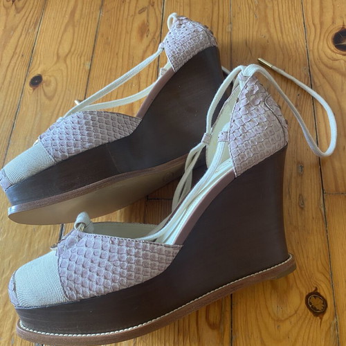 Tod's platform shoes size 40 new, beige and pink
