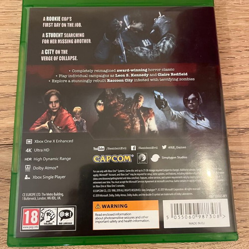 Resident Evil 2 Xbox One like new