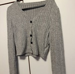 Cardigan gray with buttons like new