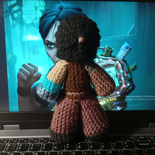 Sevika Crochet Plushie handmade from Arcane new