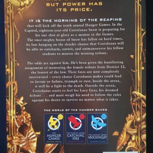 The Hunger Games The Ballad of Songbirds & Snakes book like new