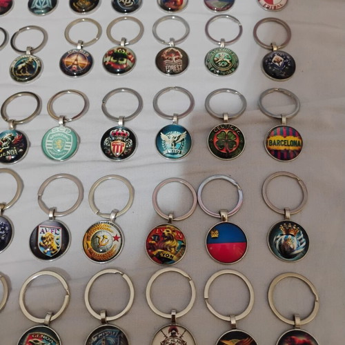 Football team keychains, full set