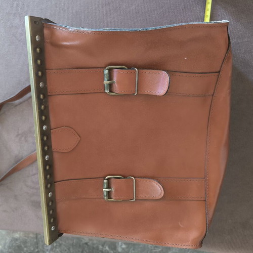 Leather crossbody bag like new, brown, vintage style