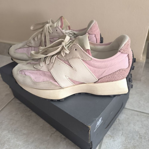 New Balance 327 Pink Haze athletic shoes like new, size 37.5