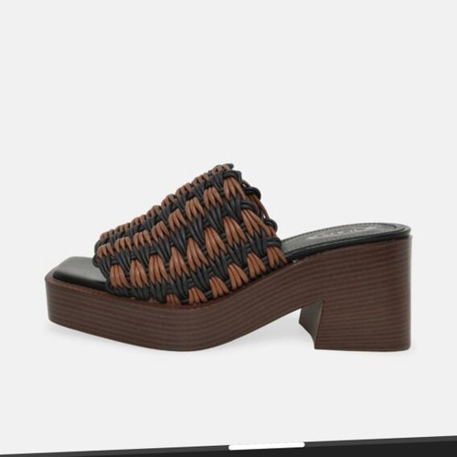 Tod's mules with platform heel, leather, black