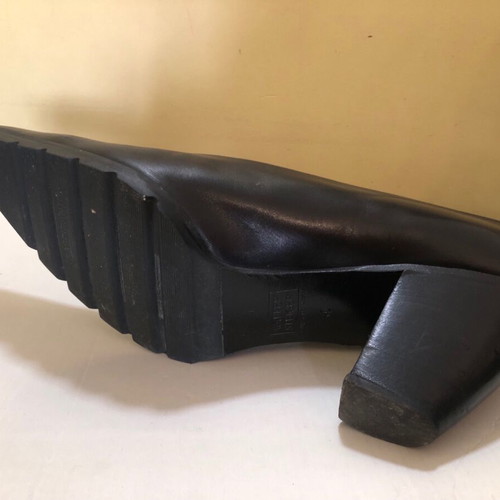 Walter Steiger black leather pumps used, size 40