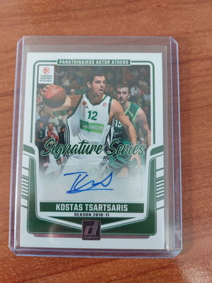 Panini Donruss EuroLeague 2024-2025 Kostas Tsartsaris Signature Series card like new
