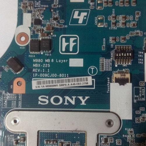 Motherboard used for Sony Vaio VPCEC PCG-9111L 17" laptop