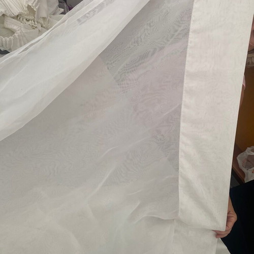 White voile curtains, 3 extra large pieces, high quality