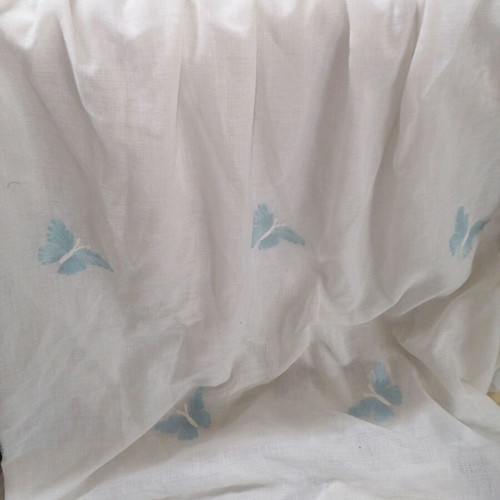 Handmade cotton curtain new, 1.7 x 2.8 m, lined, opaque