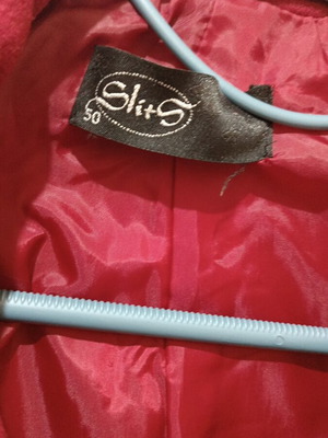 Coat new, red, size L/XL