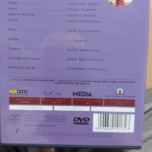 The Soldier's Tale DVD new, social genre, subtitles