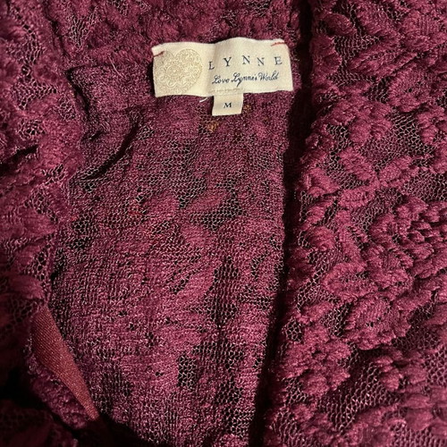 Lynne burgundy lace top bodysuit like new