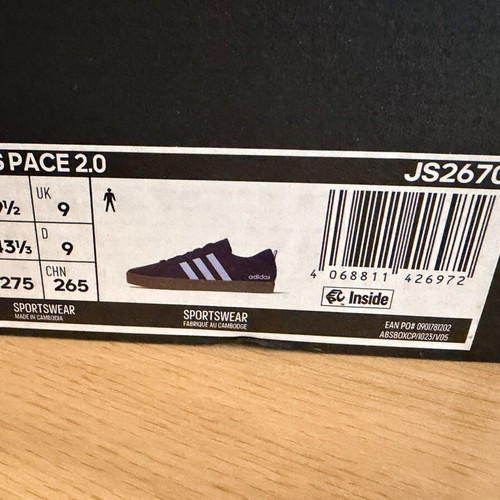 Adidas VL Pace 2 sneakers, blue, size 43