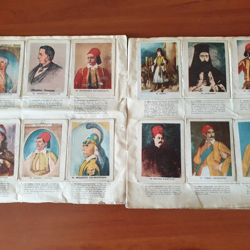Lebon cards used, Fighters of 1821, pack of 70 pieces