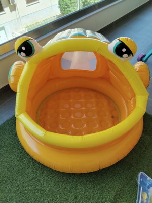 Intex Lazy Fish Shade Baby Pool used inflatable