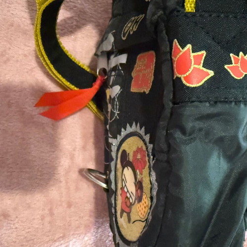 Mini crossbody bag Pucca Funny Love black like new