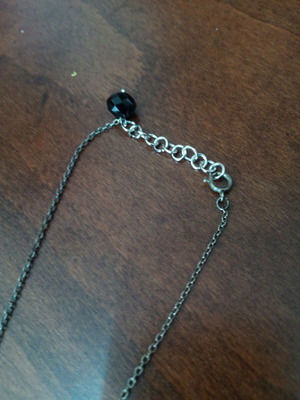 Pendant with black cabochon fo bijou used