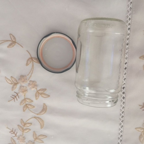 Small glass jar