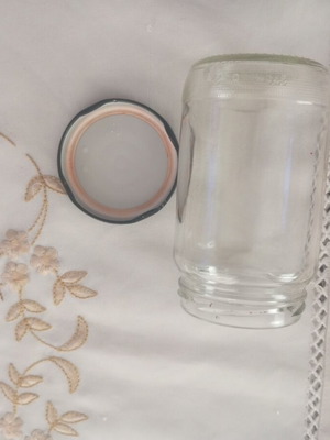 Small glass jar