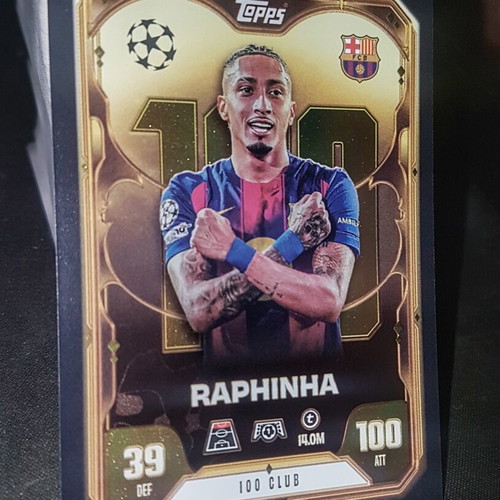 Raphinha 100 Club Topps Match Attax 2026 like new