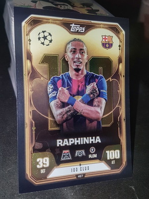 Raphinha 100 Club Topps Match Attax 2026 like new