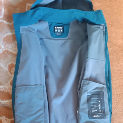 Killtec waterproof windproof women's jacket used, size 2XL, green turquoise