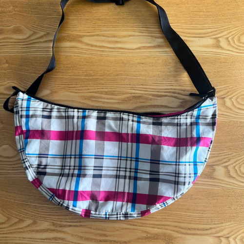 Nike vintage crescent crossbody bag used, plaid design