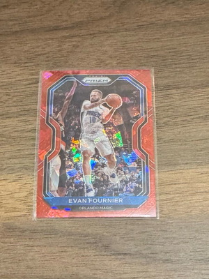 2020 Panini Prizm Basketball Evan Fournier Red Ice Prizm card like new