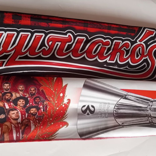 Olympiakos Basketball 2026 Final Four OAKA Euroleague Champions Collectible Scarf double-sided