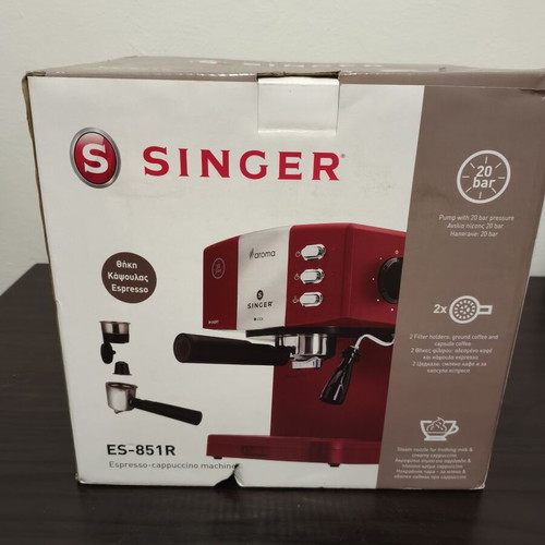 Singer Aroma ES-851R Espresso Coffee Maker 2 in 1 New