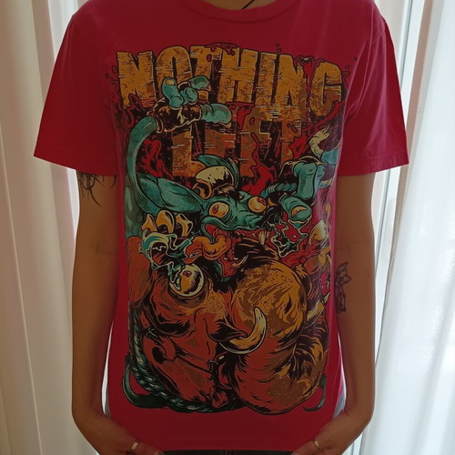 Graffiti print shirt like new, 100% cotton, colorful, size M