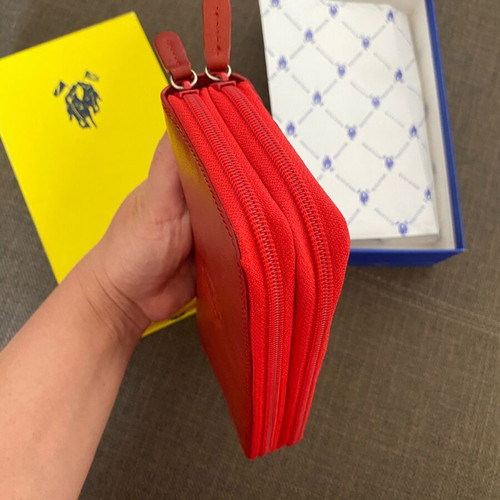 Polo Club leather wallet red new unused