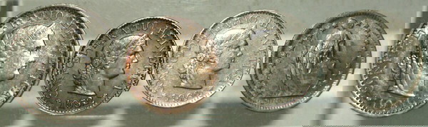 COINS OF THE WORLD –LOT of 20 Rappen 1981, 5 Rappen 1952 , 62 & ½ Franc 1968# 147
