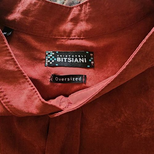 Bitsiani men's shirt XL oversized like new, red