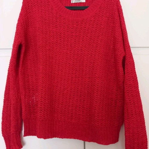 Mango knitted sweater red size M like new