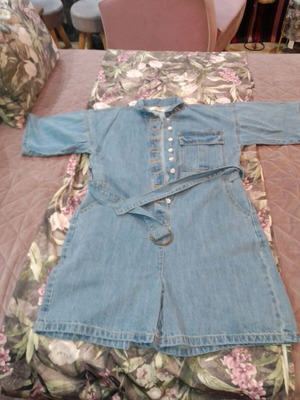 Denim one-piece like new, size M, blue