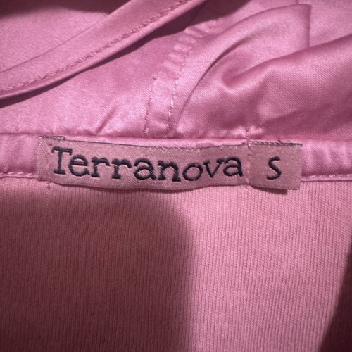 Terranova women's pink zip-up sweater hoodie size S like new