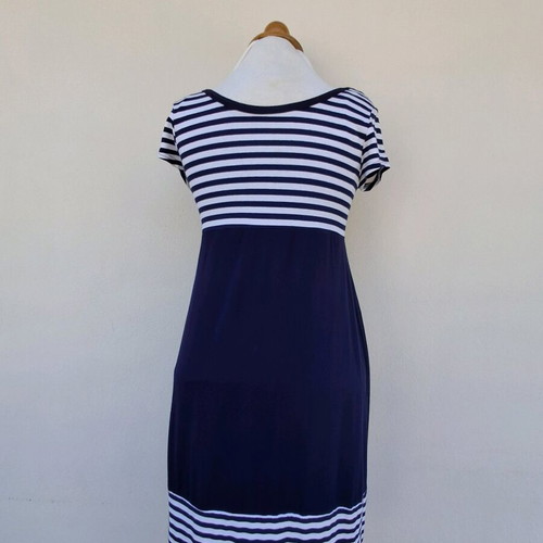 Dress a Porter dress like new, size L, white and blue