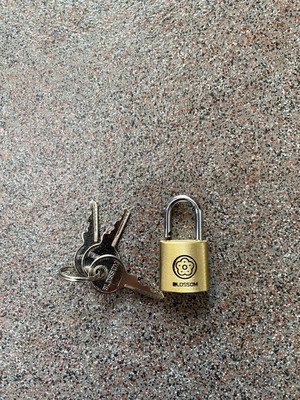 Brass padlock 20mm new with 3 keys ideal for suitcases and gym lockers