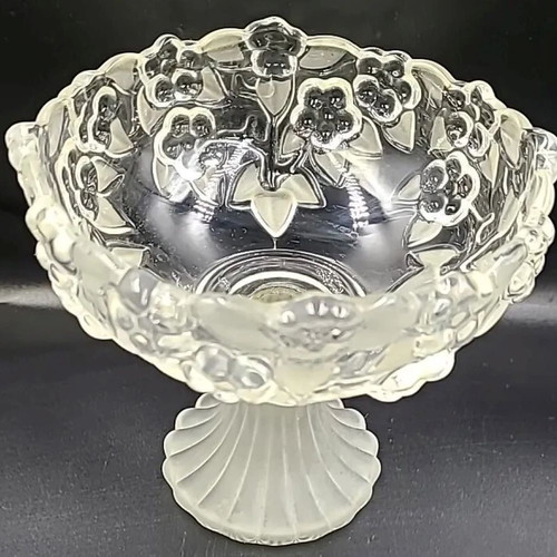 Walther Glas Crystal Candy Bowl New, Vintage Heavy Thick Glass