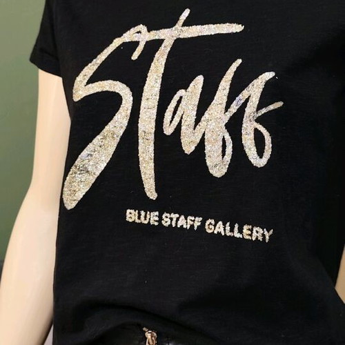 Staff black blouse size M like new